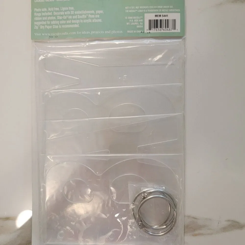 Nicole Build a Memory BABY Clear Acrylic Album MEM 5411 NEW